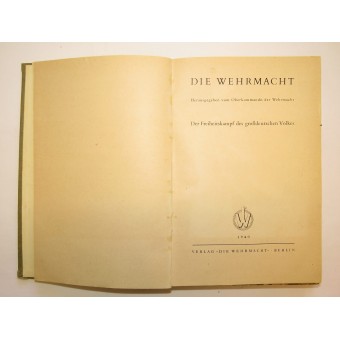 Kuvitettu kirja Die Wehrmacht. Espenlaub militaria